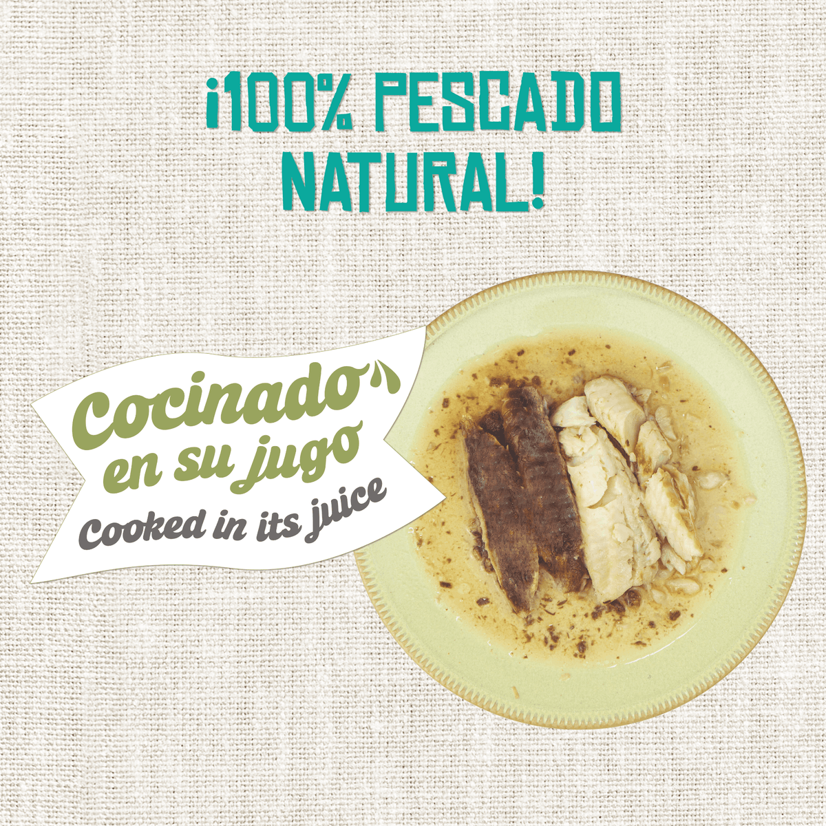 Plato del Lenda Foodie merluza y atún para gatos en trozos y con su jugo, EAN 18435578290017