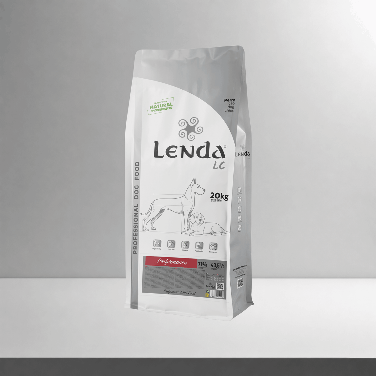 Saco de 20 kg del pienso Lenda LC Performance para perros, EAN 8435578210117