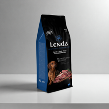 Saco del pienso monoproteico Lenda de cerdo para perros, EAN 8435578202136 y 8435578202143