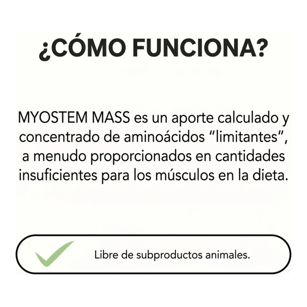 Infografía de cómo funciona el aporte concentrado de aminoácidos limitantes