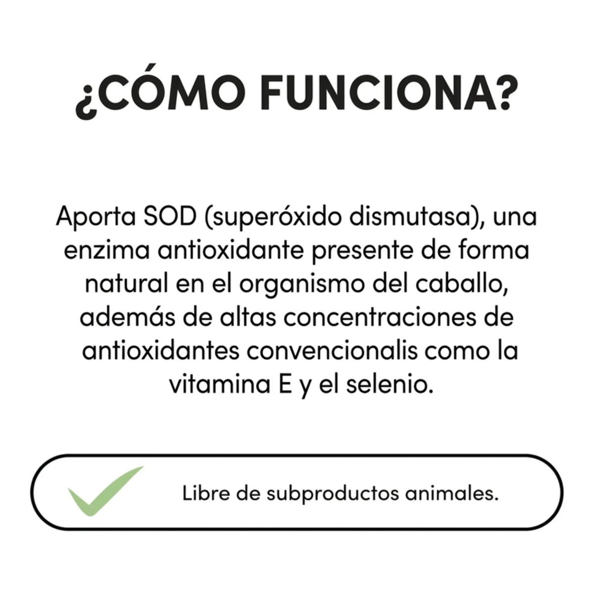 Infografía del funcionamiento de la fórmula con SOD y antioxidantes