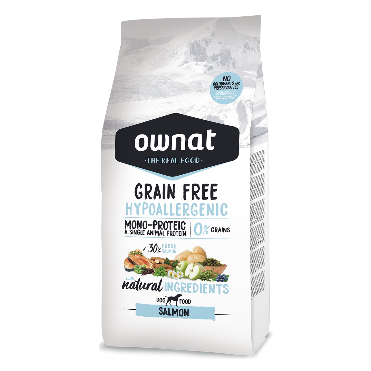 OWNAT GRAIN FREE SALMON - Pienso Hipoalergénico para Perro Adulto