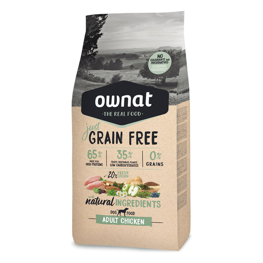 Ownat Just Grain Free Adult Pollo Pienso para Perro Adulto