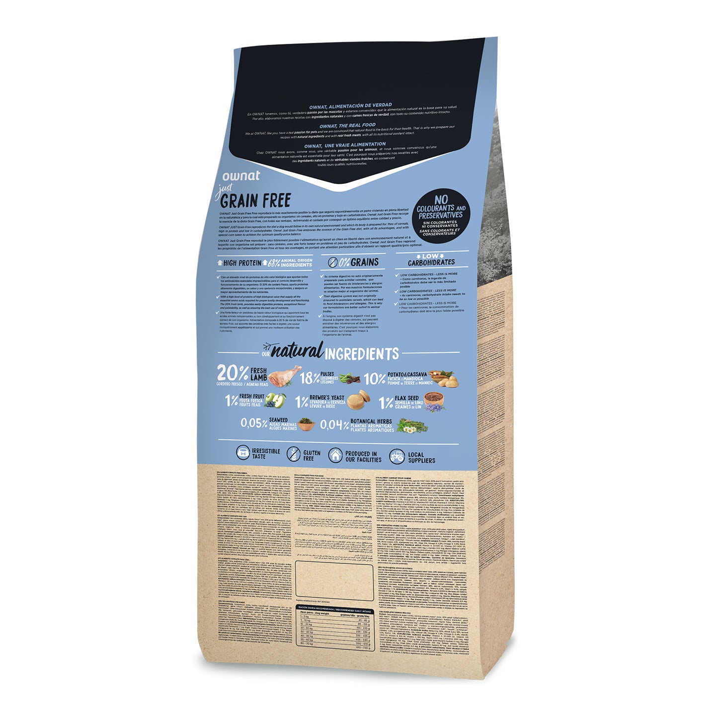 Ownat Just Grain Free Adult Cordero Pienso para Perro Adulto