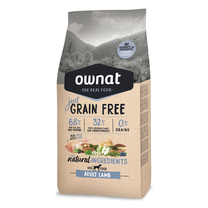 Ownat Just Grain Free Adult Cordero Pienso para Perro Adulto