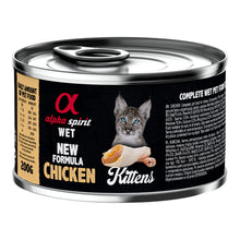 Paté Alpha Spirit de pollo para gatitos, lata de 200 g, EAN 8436586311322