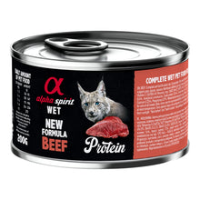 Paté Alpha Spirit de ternera para gatos, lata de 200 g, EAN 8436586311261