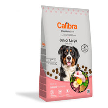 Saco de 12 kg del pienso Calibra Premium para cachorros grandes, receta Premium Line Junior Large con pollo