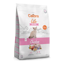 Envase del pienso Calibra Life para gatitos, receta Cat Life Kitten con pollo