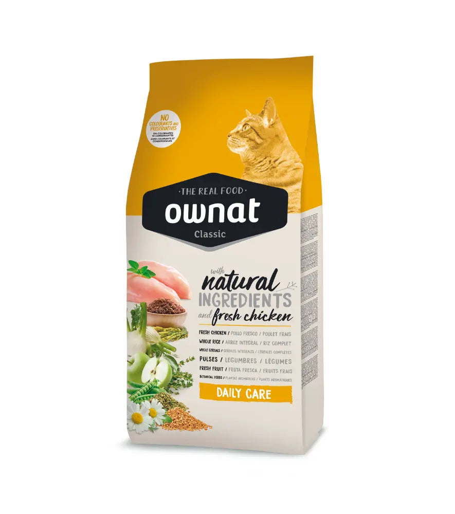 Saco frontal del pienso Ownat Classic Daily Care para gatos, EAN 8429037016174