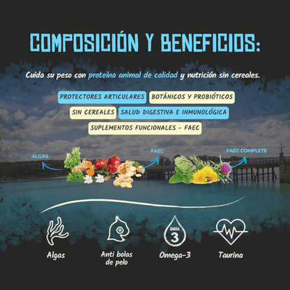 Composición y beneficios del pienso Lenda Light Sterilized para gatos, EAN 8435578201511 y 8435578201771