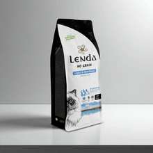Saco frontal del pienso Lenda Light Sterilized para gatos, EAN 8435578201511 y 8435578201771