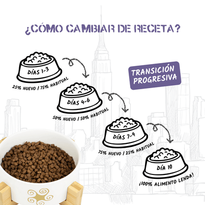 Guía oficial para cambiar de pienso en diez días, EAN 8435578201610 y 8435578201627