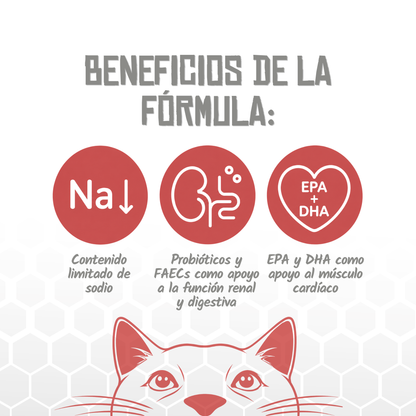 Iconos de sodio limitado, probióticos y EPA + DHA de la receta, EAN 8435578250274