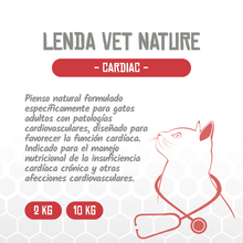 Presentación de la receta Cardiac de Vet Nature en 2 y 10 kg, EAN 8435578250274