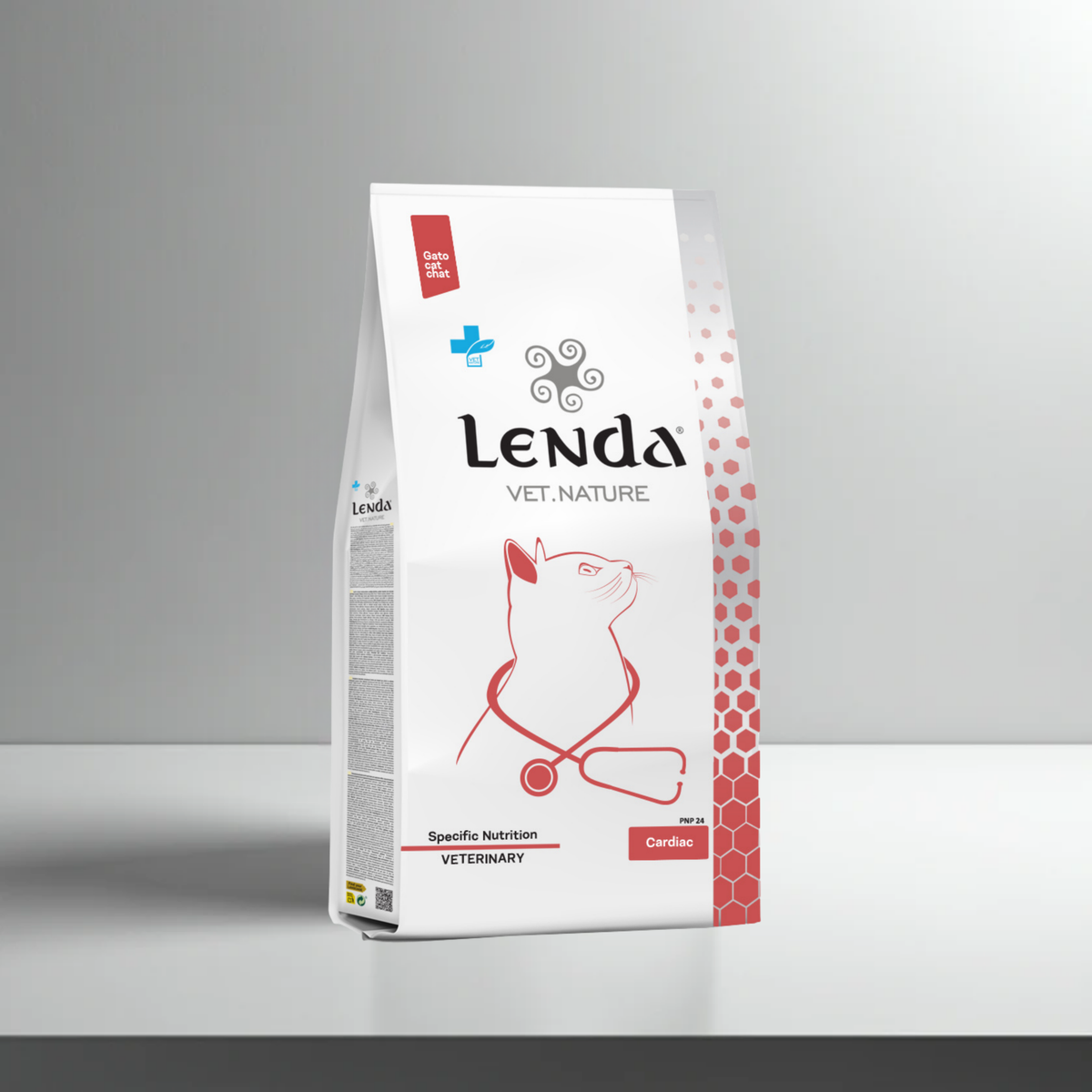 Saco de 2 kg del pienso Lenda Vet Cardiac para gatos, EAN 8435578250274