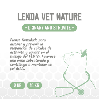 Presentación de la receta Urinary and Struvite de Vet Nature, EAN 8435578250267