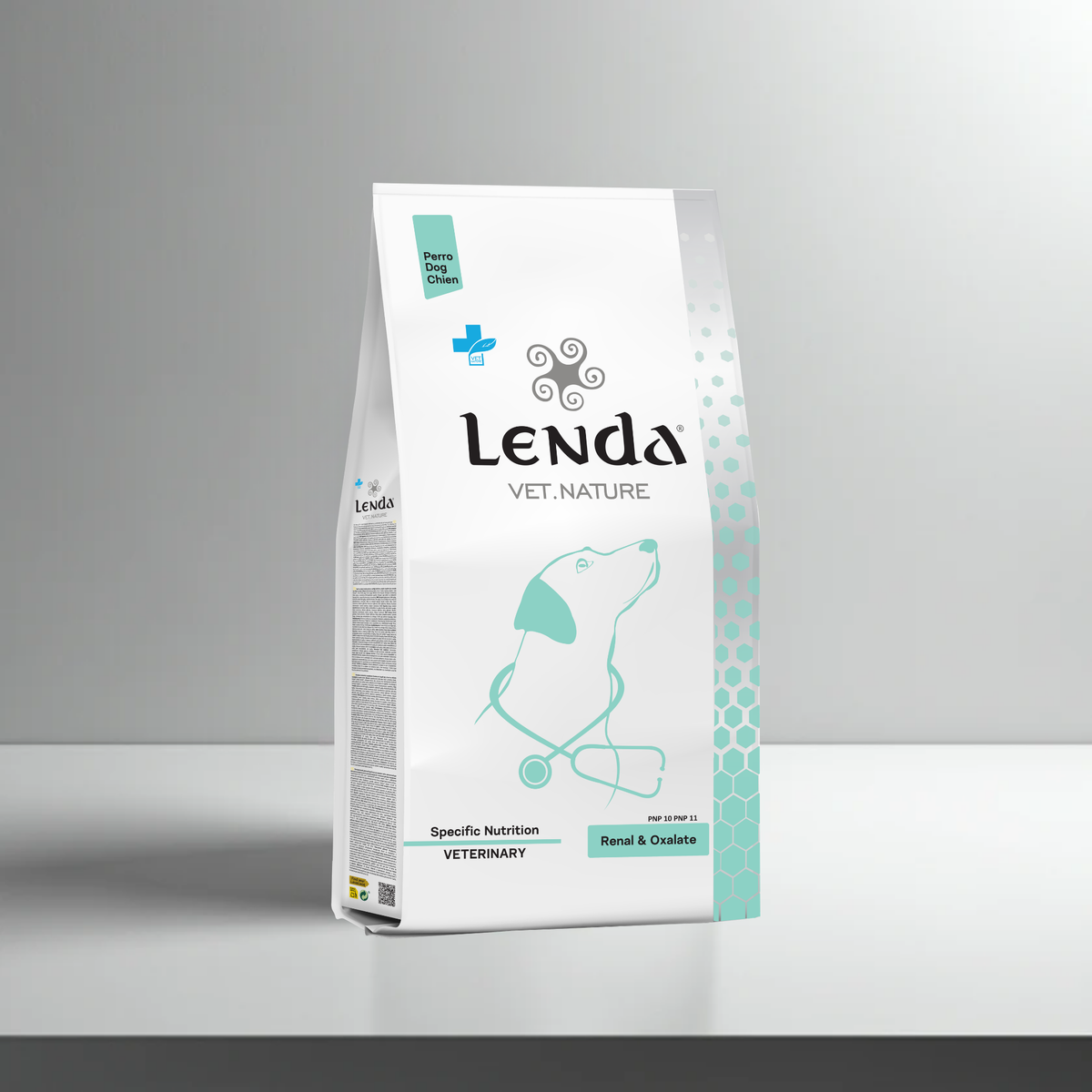Saco del pienso Lenda Vet Renal para perros, formatos de 2 y 10 kg, EAN 8435578250106 / 8435578250113