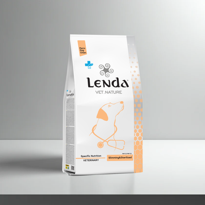 Saco del pienso Lenda Vet Slimming para perros, formatos de 2 y 10 kg, EAN 8435578250045 / 8435578250052