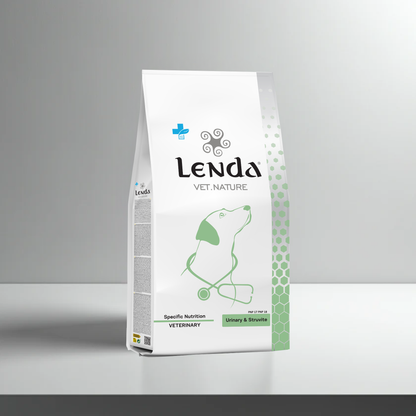 Saco del pienso Lenda Vet Urinary para perros, formatos de 2 y 10 kg, EAN 8435578250120 / 8435578250137