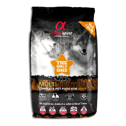 Pienso Alpha Spirit The Only One Multiprotein para perros adultos, saco de 3 kg, EAN 8436586310240