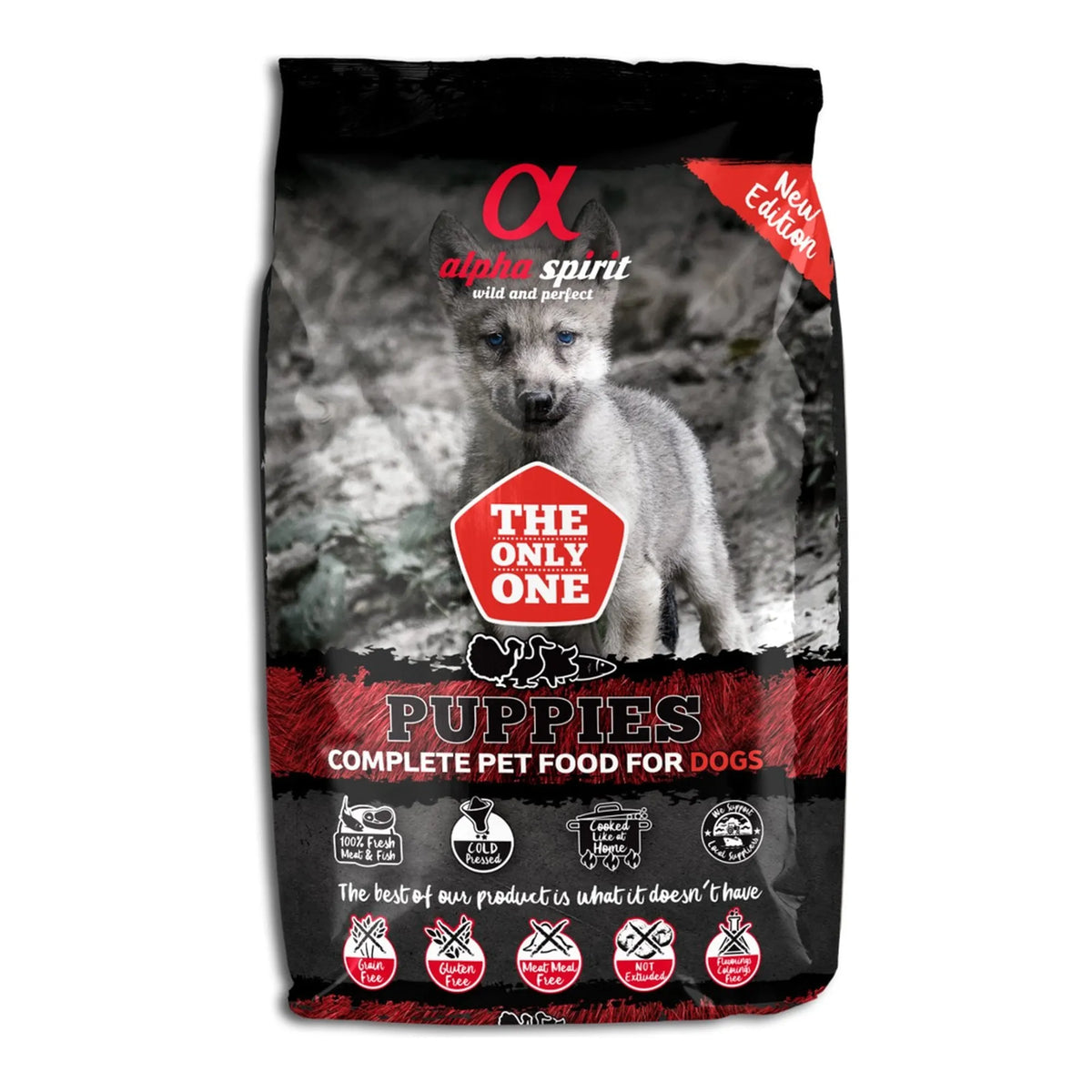 Pienso Alpha Spirit The Only One Puppies para cachorros, saco de 3 kg, EAN 8436586310233
