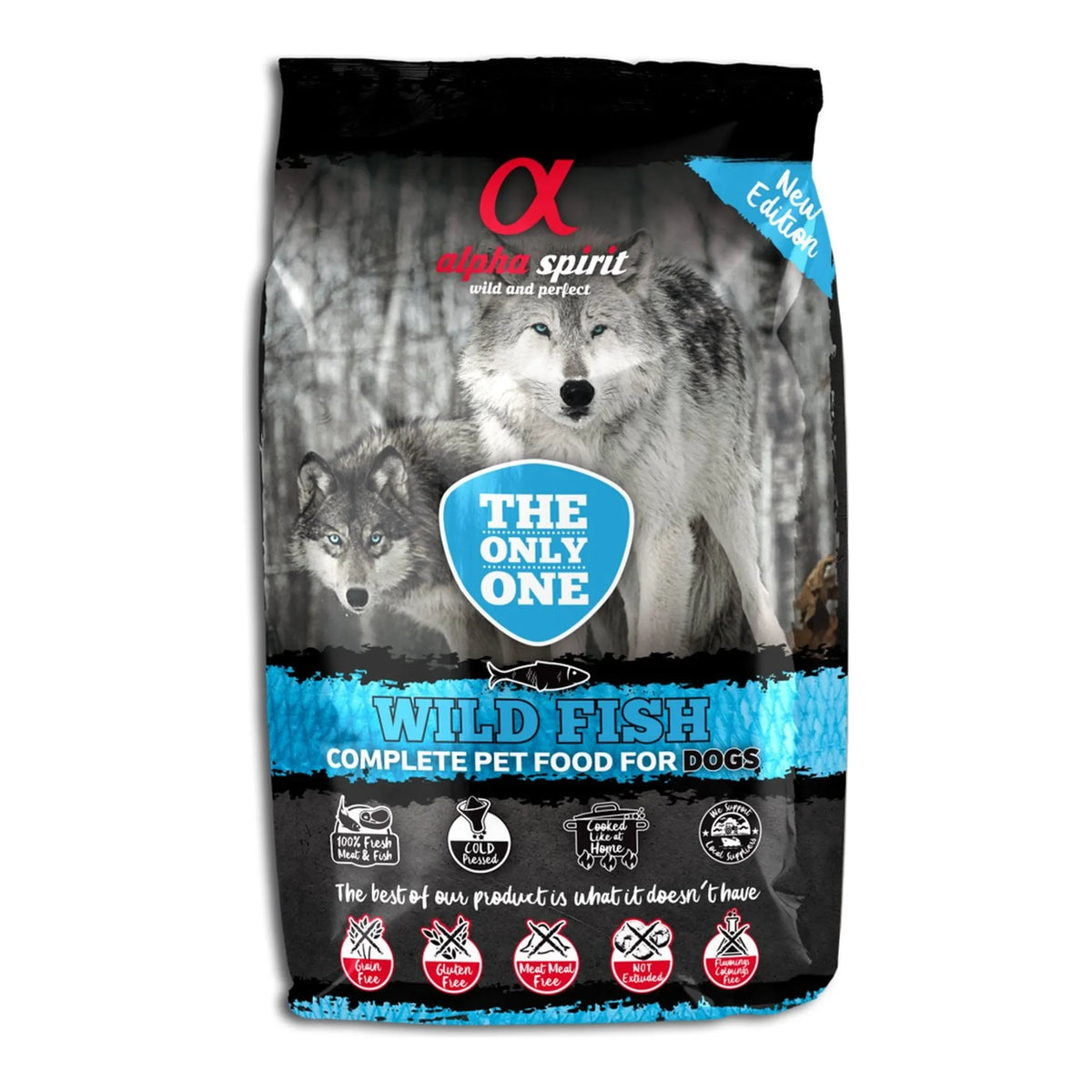 Alpha Spirit The Only One Wild Fish para Perros, saco de 3 kg, EAN 8436586310257