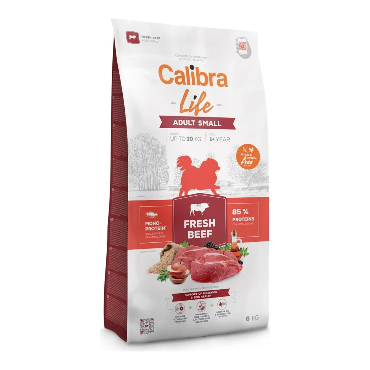 Saco de pienso Calibra Life Adult Small de ternera, 6 kg, EAN 8595706701389