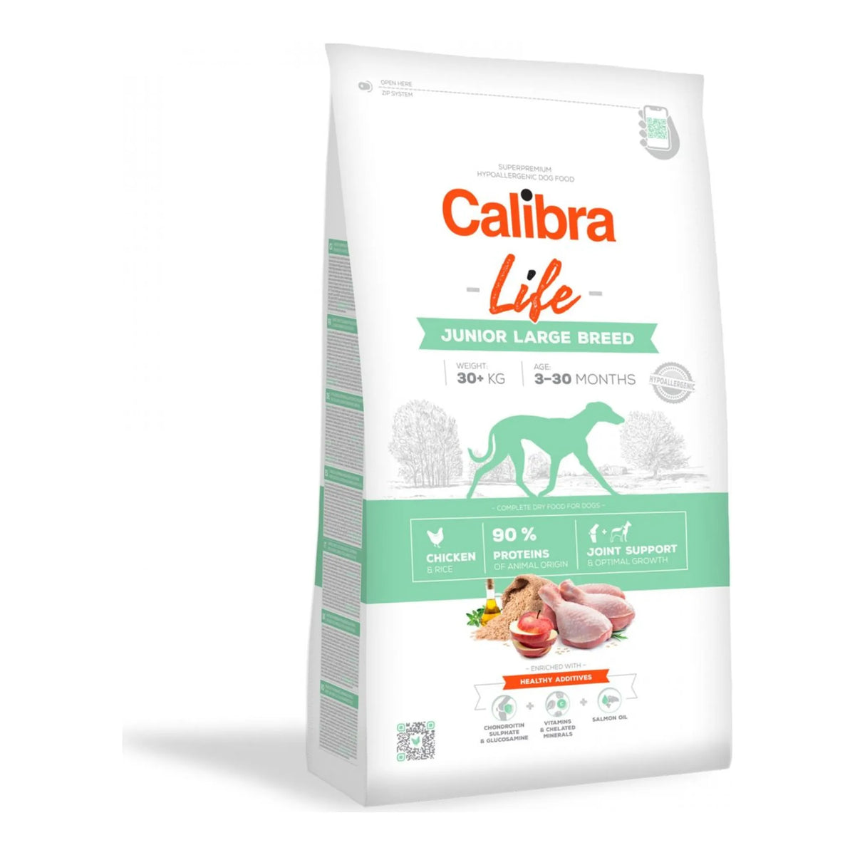 Saco de pienso Calibra Life Junior Large de pollo, 12 kg, EAN 8594062086529