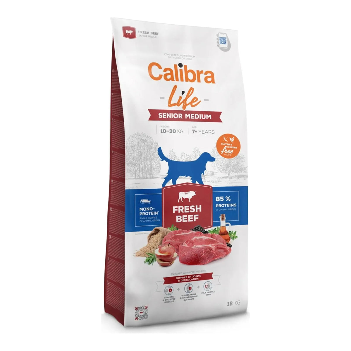 Saco de pienso Calibra Life Senior Medium de ternera, 12 kg, EAN 8595706701259