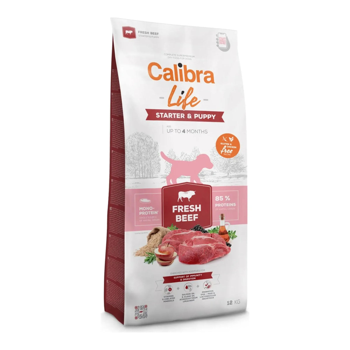 Saco de pienso Calibra Life Starter & Puppy de ternera, 12 kg, EAN 8595706701143