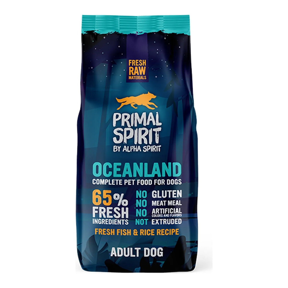 Pienso Primal Spirit 65% Oceanland para perros adultos, saco de 12 kg, EAN 8436586310844