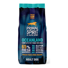 Pienso Primal Spirit 65% Oceanland para perros adultos, saco de 12 kg, EAN 8436586310844