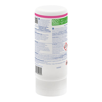 Envase posterior de Allermyl champú dermatológico Virbac para perros y gatos de 250 ml con ingredientes, modo de uso y advertencias en la etiqueta
