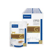 Sobre individual y caja de 12 unidades de comida húmeda Virbac HPM Feline Digestive Support para gatos